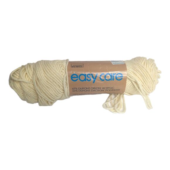 Montgomery Ward Easy Care Off White 3oz Skein Knit DIY Acrylic Polyester Yarn - Picture 1 of 3